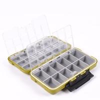 Large Water Resistence Storage Case Fly Fishing Lure Spoon Hook Bait Tackle Box Army Green