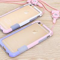 Lanyard Frame Mobile Phone Case for iphone 6(Assorted Colors)