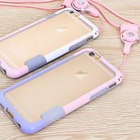 lanyard frame mobile phone case for iphone 6assorted colors