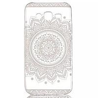 Lace Flowers Pattern Soft Material Transparent TPU Phone Case for Samsung Galaxy J5