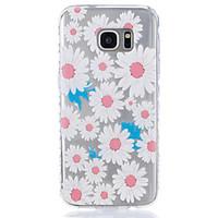 Large Chrysanthemum Pattern Tpu Material Highly Transparent Phone Case For Samsung Galaxy S5 S6 S7 S7edge