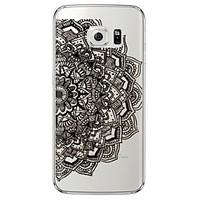 Lace Printing Pattern Soft Ultra-thin TPU Back Cover For Samsung GalaxyS7 edge/S7/S6 edge/S6 edge plus/S6/S5/S4