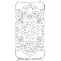 Lace Flowers Pattern Soft Material Transparent TPU Phone Case for Samsung Galaxy J5