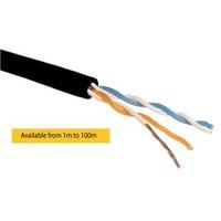 Labgear 2 Pair 4 Core Round Black CW1308 Telephone Cable