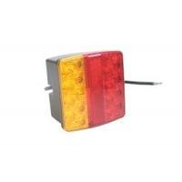 lamp rh 12v led sqr rear combi stoptailindnpl cw 300mm cable