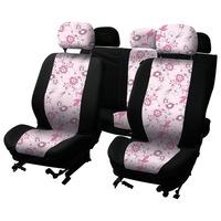 LADYLINE Seatcover set 8 pcs pink flower