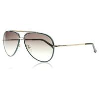 Lacoste 152 Sunglasses Green and Gold 718