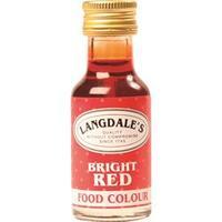 langdales bright red food colour 28ml