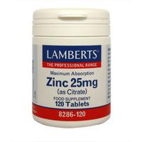 Lamberts Zinc (as citrate) 25mg - 120 Tablets