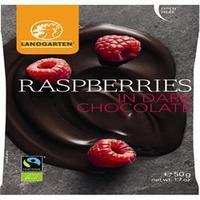 Landgarten Raspberries in Dark Chocolate 50g