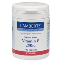 lamberts natural form vitamin e 250iu 168mg 100
