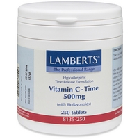 lamberts vitamin c 500mg time release with bioflavonoids 250 8135 250