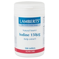 Lamberts Iodine (Kelp) Tablets 150mcg 500 tablets