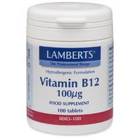 Lamberts Vitamin B-12 100mcg 100 tablets