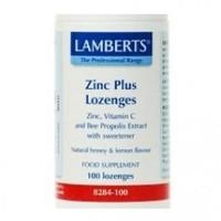 Lamberts Zinc Plus 100 Lozenges Honey And Lemon Flavour