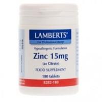 Lamberts Zinc As Citrate 15mg 180 Tablets