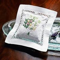 Lavender Embroidered Pillow