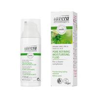 lavera mint pore refining moisturising fluid 30ml