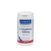 Lamberts L-Ornithine, 500mg, 60Caps