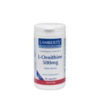 lamberts l ornithine 500mg 60caps