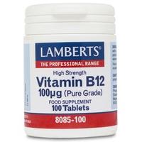 lamberts vitamin b12 100mcg 100tabs