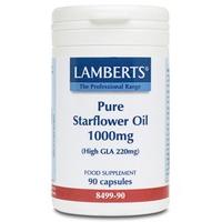 Lamberts Pure Starflower Oil, 1000mg, 90Caps