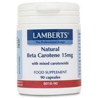 Lamberts Natural Beta Carotene, 15mg, 90Caps