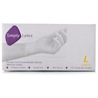Latex Examination Gloves Large Powder Free