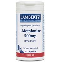 Lamberts L-Methionine, 500mg, 60Caps