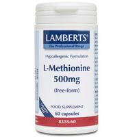 lamberts l methionine 500mg 60caps