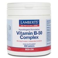 Lamberts Vitamin B-50 Complex, 250Tabs