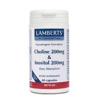 lamberts choline 200mginositol 200mg 60caps