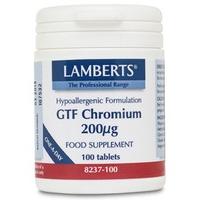 Lamberts GTF Chromium, 200mcg, 100Tabs