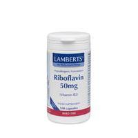 Lamberts Riboflavin (Vitamin B2), 50mg, 100Caps