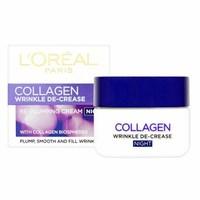L&#39;Oreal Paris Wrinkle De-Crease Collagen Re-Plumping Night Cream 50ml