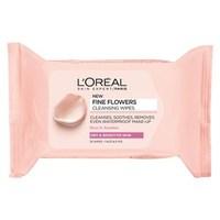 L&#39;Oreal Paris Fine Flowers Cleansing Wipes-Dry and Sensitive Skin 25s