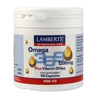 Lamberts Omega 3 6 9 1200mg Plus Vitamin D3 5ug 120 Caps