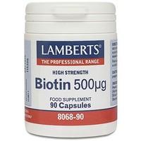 Lamberts Biotin 500&#181;g 90 Caps