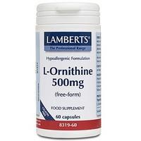 Lamberts L-Ornithine 500mg 60 Caps