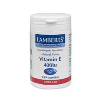 Lamberts Natural Vitamin E 400iu 60 Caps