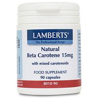 Lamberts Natural Beta Carotene with Mixed Carotenoids 15mg 90 Caps