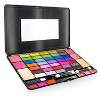 Laptop Style MakeUp Kit 8075 (35x EyeShadow 4x Blusher 2x Powder Cake 6x Lipgloss)
