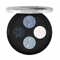 lavera beautiful mineral quattro eyeshadow blue platinum 07