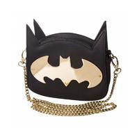 ladies batman gold cross body bag