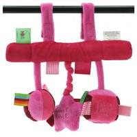 Label Label Car Seat Toy / Pink & Fuschia