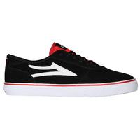 Lakai Manchester Skate Shoes - Black/Red Suede