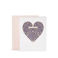 Laser Cut Geometric Heart Daughter Birthday Card