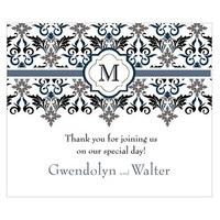 Lavish Monogram Rectangular Label