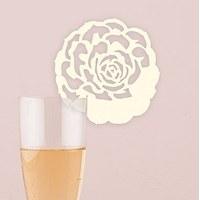 Laser Expressions Succulent Laser Cut Glass Card - Ivory