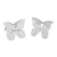 Laser Expressions Butterfly Folded Place Card - White